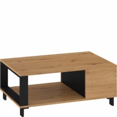 Žurnālgaldiņš VEGAS, Ozols artisan/Melns
